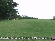Cute Blonde Gets Naked On A Local Golf Course 8/16