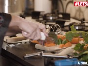 A GIRL KNOWS - Busty Lesbian Shares Intimate Moments With Her Sexy Roommate 1/16