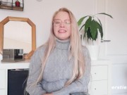 Ersties: Amateur Babe Jenny Masturbates and Talks About Squirting 15/16