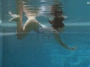 Enjoys her sweet hot body in the pool her name Puzan Bruhova 10/16