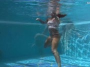 Enjoys her sweet hot body in the pool her name Puzan Bruhova 12/16