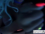 Samantha gets off in this hot solo 8/16