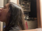 Me pajea con sus Piernas, tiene un Orgasmo y se traga la Lechita 13/16