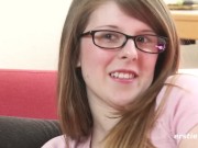 Ersties: Amateur Brunette Massages Herself As She Gets Ready To Masturbate 12/16