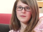 Ersties: Amateur Brunette Massages Herself As She Gets Ready To Masturbate 13/16