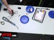 Shoplyfter - Feisty Blonde Thief Brought In For Questioning With All Security Officers Present 3/16