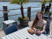 BJRAW Thin brunette Hazel Moore is hungry for a big cock to fuck her throat 1/16