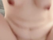 半顔出し騎乗位オナニー♡ 5/16