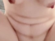 半顔出し騎乗位オナニー♡ 6/16