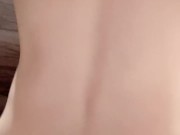 半顔出し騎乗位オナニー♡ 9/16