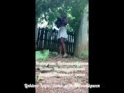 I Squirt Massively Twice In My Neighbors Backyard! 16/16