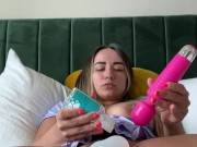 Creamy closeup dildo fuck and intense orgasm - Little Laine 4/16