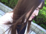 Cute amateur Manami Morishita takes off her clothes for first time ever on camera interview, couch casting NO MOSIAC nude 4/16