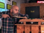 HORNY HOSTEL - Bubble Butt Babe Ariana Van X Hardcore Sex With Big Black Cock 1/16