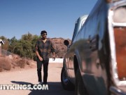 Reality Kings - Lilly Bell Welcums Hard Men On Her Pickup Truck & Gets Cum On Her Feet, Face & Pussy 4/16