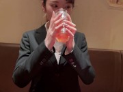 就職内定をチラつかせる変態面接官に言われるがままホテルに連れ込まれ無許可中出しされる彼氏持ちの就活生！主観/素人/リクルートスーツ/NTR/onlyfans 無修正/English subtitles 3/16