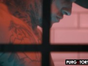 PURGATORYX Tiny tattooed brunette Eden Ivy has all of her holes penetrated by a big dick 6/16