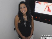 Latina Slut With Big Booty Sucking Off Glory Hole 1/16