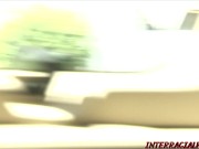 Lucy Fire Steams Up the Backseat While Sucking on Big Black Meat 7/16