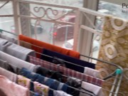 Предложил своей горячей мачехе секс на балконе, а та и не против 4/16