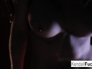 Kendall has fun getting her pussy wet 10/16