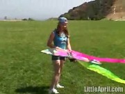 Teen rubbing outdoors 5/16