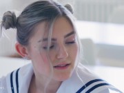 ULTRAFILMS Famous Russian model Eva Elfie using her fucking skills to pass the exam she's not prepared for 4/16