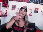 ANAL ONLY Beautiful curvy blonde Misty Meaner enjoys a rough anal pounding 5/16