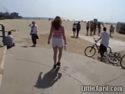 Little April car masturbation 1/16