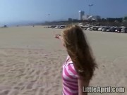 Little April car masturbation 2/16