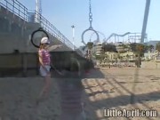 Little April car masturbation 9/16