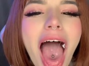 Cosplay Uraraka Ochako sweetly sucks a dildo and jerks off 7/16