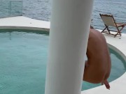 Intense Passionate Poolside Orgy. Don't You Love It Outdoors When You're Having An Orgasm 16/16