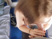 Отпуск Возбужденной Студентки в Поезде. Страстно Накинулась на мой Член и Получила Сперму на Лицо 15/16