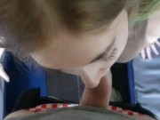 Отпуск Возбужденной Студентки в Поезде. Страстно Накинулась на мой Член и Получила Сперму на Лицо 9/16