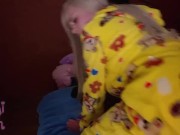 I WAS SCARED DURING A THUNDERSTORM AND I CAME TO MY STEP FATHER'S BED 9/16