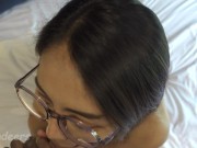 Fucking With A Busty Glasses Girl And Cum Inside Her Tight Pussy - Xreindeers 3/16