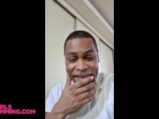 GIRLSRIMMING - Sexy brunette teen Atlantis Deep gives a nice rimjob to her black friend 1/16