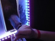 INTERRACIAL GLORYHOLE!! HUBBY RECORDS HIS WIFE! 11/16