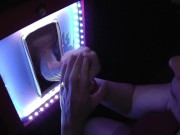 INTERRACIAL GLORYHOLE!! HUBBY RECORDS HIS WIFE! 12/16