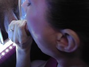 INTERRACIAL GLORYHOLE!! HUBBY RECORDS HIS WIFE! 15/16