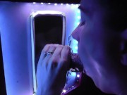 INTERRACIAL GLORYHOLE!! HUBBY RECORDS HIS WIFE! 4/16