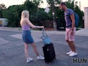 HUNT4K. Stud penetrates snatch of watching mans GF after paying him 2/16