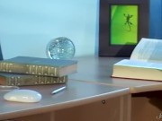 Long Haired Bookworm Anoushka Shows Off Her Big Teen Ass In A Thong! 9/16