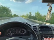 Streetfuck - Cum In Mouth In a Car And Make Her Boyfriend Jealous 6/16
