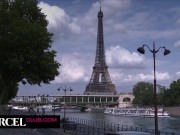 Busty MILF gets seduced by a horse rider 1/16