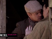 Busty MILF gets seduced by a horse rider 6/16