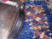 BDSM fetish Noemie Bilas ebony cum teen blows her dom in POV 12/16