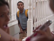 Fake Hostel A threesome featuring a big black dick and two hot bisexual babes 5/16