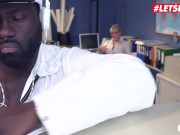 BUMSBUERO - Big Ass Blonde Lana Vegas Interracial Fucking With The Janitor - LETSDOEIT 1/16